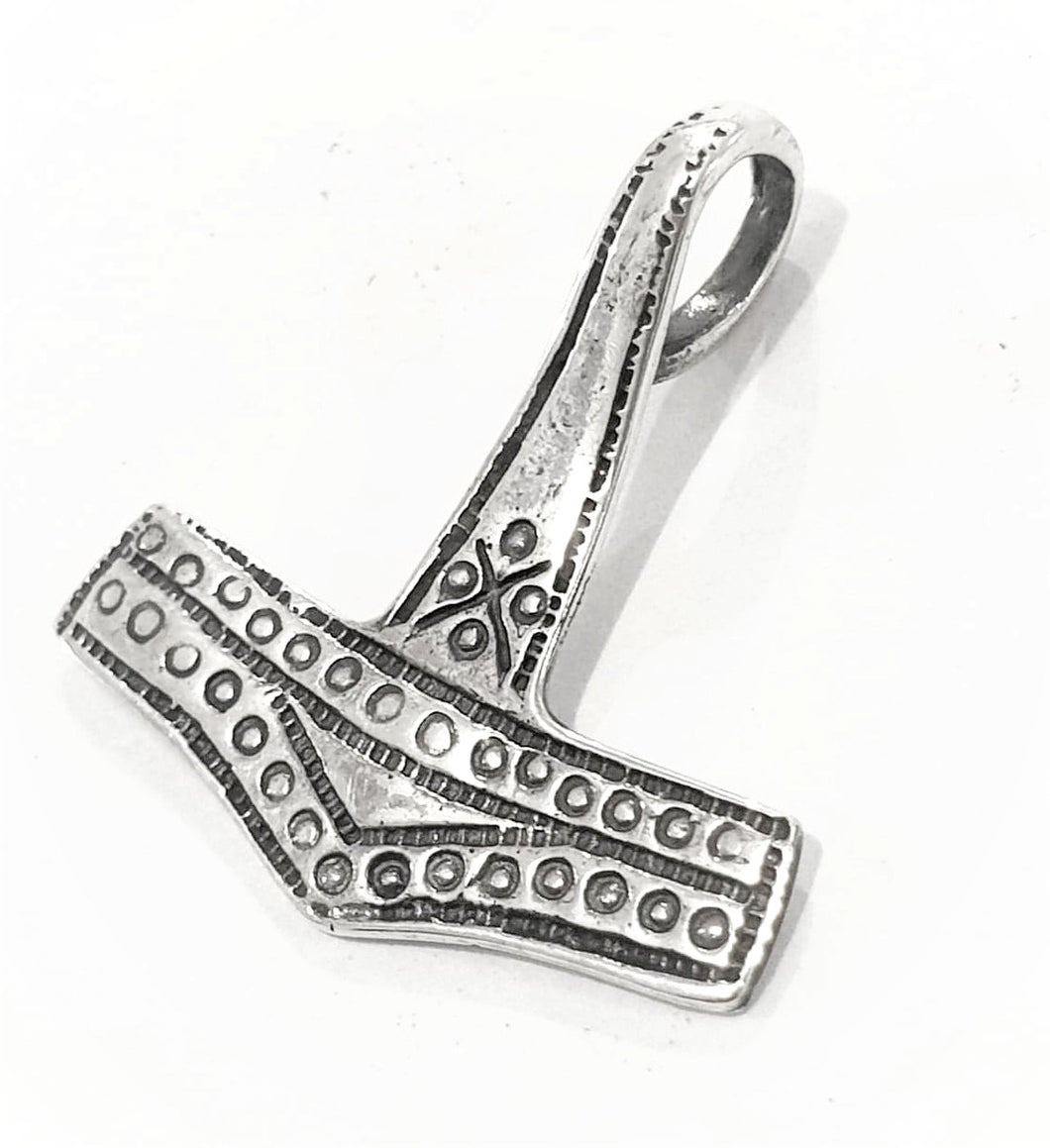 Bornholm, Thor's hammer pendant in sterling silver (925)