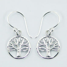 Load image into Gallery viewer, Yggdrasil earrings Oxidized sterling silver (925)
