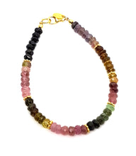 Load image into Gallery viewer, Bracelet ByKila with watermelon tourmaline (925)
