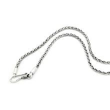 Load image into Gallery viewer, Dragonbone 3mm chain in silver with hook clasp, handmade (925)
