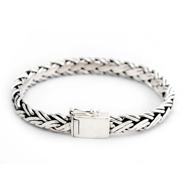 Bracelet ByKila, with double braid (925)