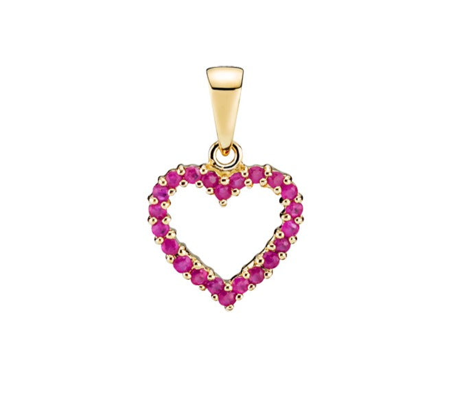 Lund Cph, Pendant with ruby, 10x12mm (333)