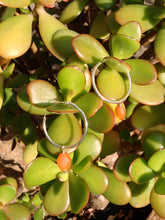 Load image into Gallery viewer, Creoles ByKila with carnelian (925)
