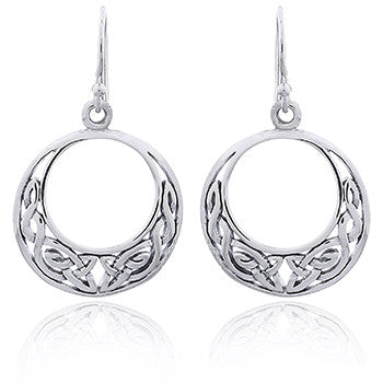 Earrings Endless Knot in Celtic design (925)