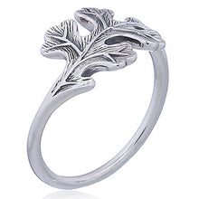 Load image into Gallery viewer, Ring in sterling silver, oak leaf (925)
