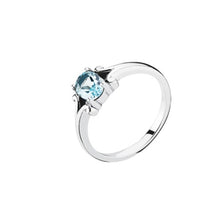 Load image into Gallery viewer, Lund Cph, Ring in sterling silver with blue topaz (925)
