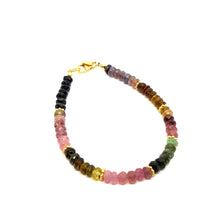 Load image into Gallery viewer, Bracelet ByKila with watermelon tourmaline (925)
