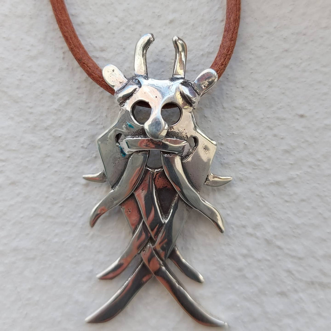 Pendant Moesgaard mask in sterling silver (925)