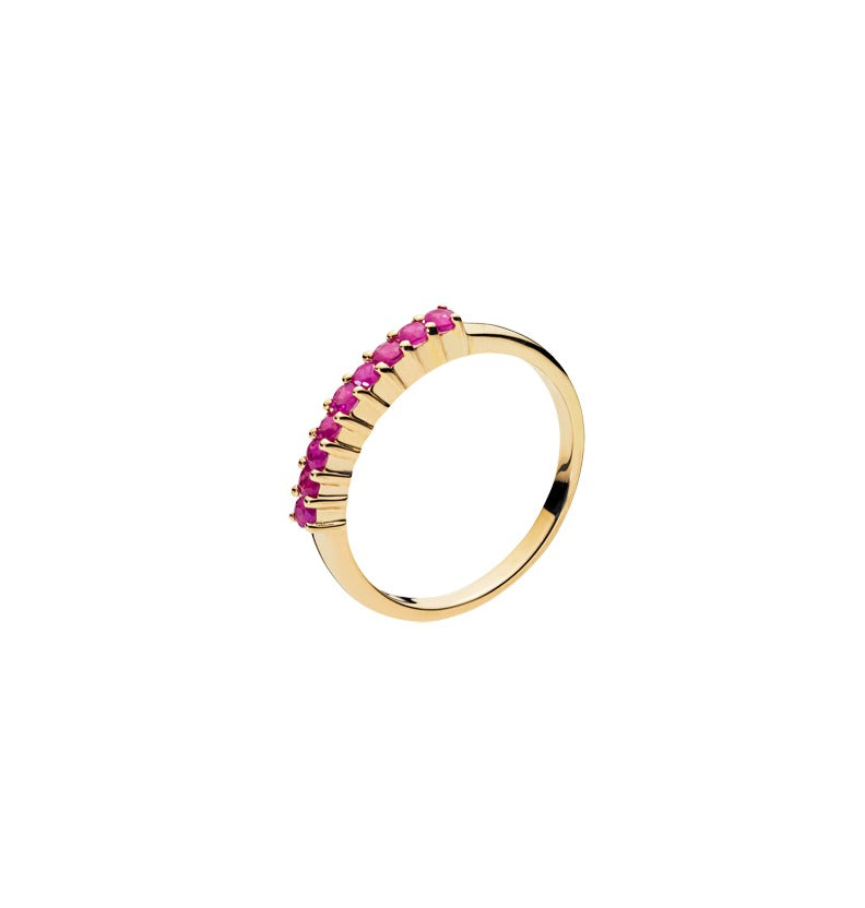 Lund Cph, Alliance ring in 8 kt. gold with ruby ​​(333)