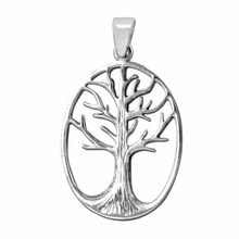 Load image into Gallery viewer, Pendant oval Yggdrasil, Tree of Life (925)
