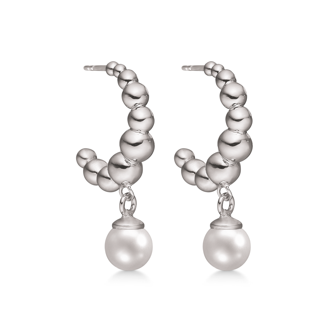 ear. semi-creole of balls with pearl (925)