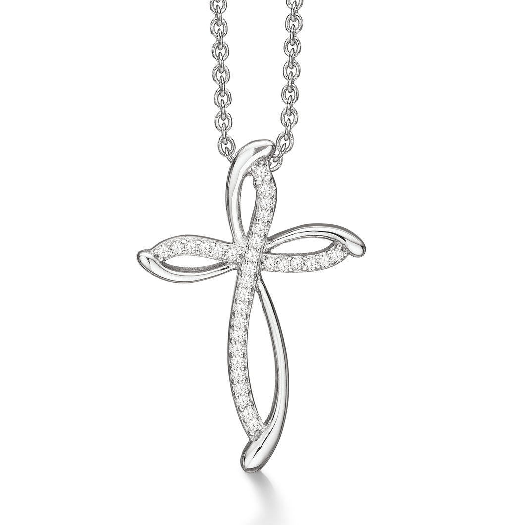 Cross with zirconia (925)