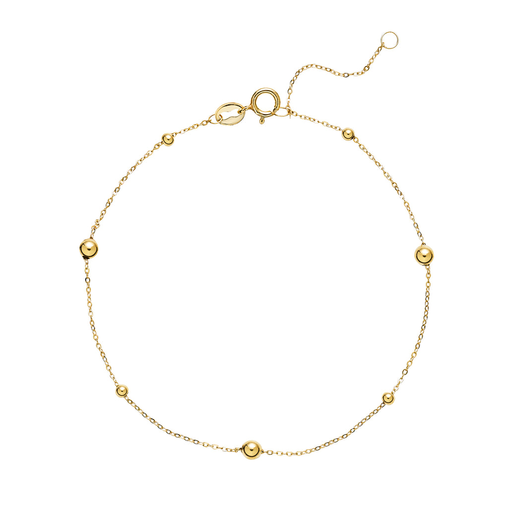 Bracelet Lund Cph, with balls in 8 kt. Gold (333)