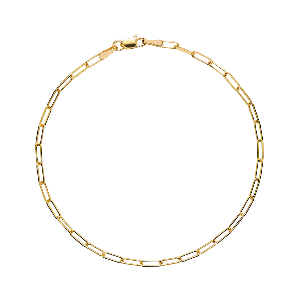 Bracelet Lund Cph, with long links in 8 kt. Gold (333)