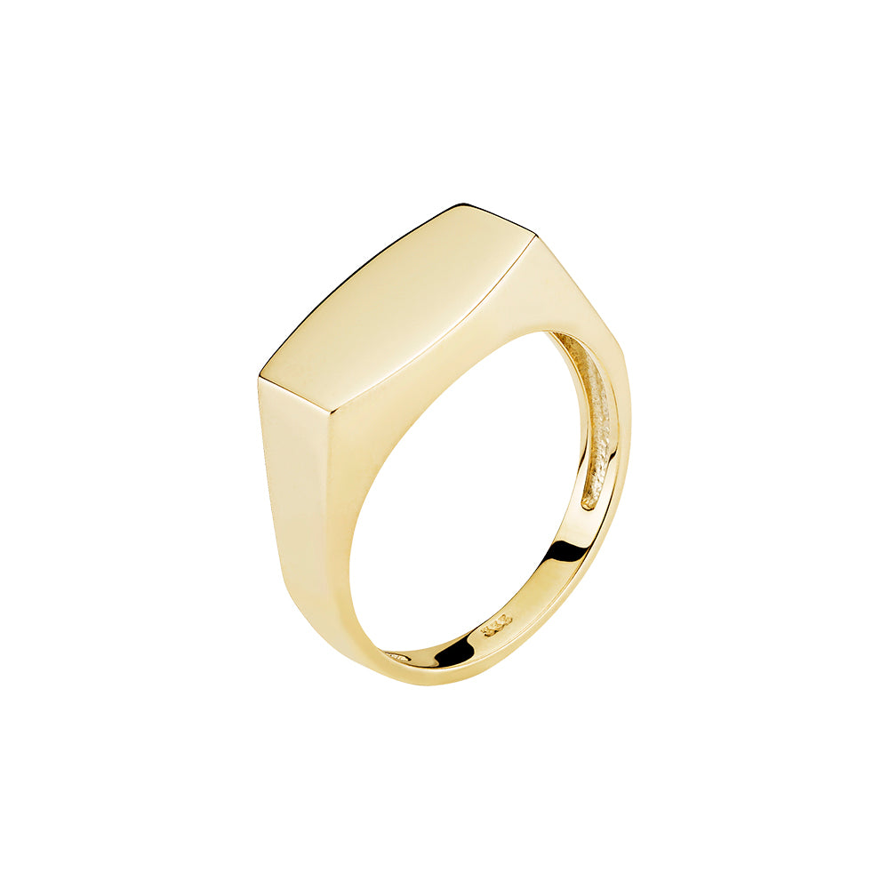 Lund Cph, signet ring 8 carat gold (333)