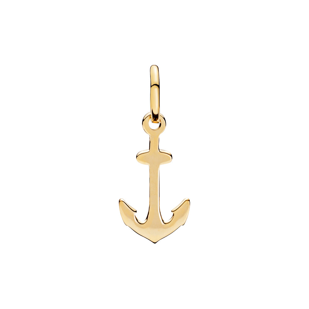 Lund Cph, Pendant small anchor in 8 kt. gold (333)