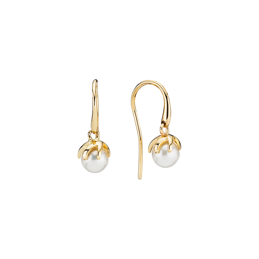 Lund Cph, Earring with pearl in 8 kt. gold (333)