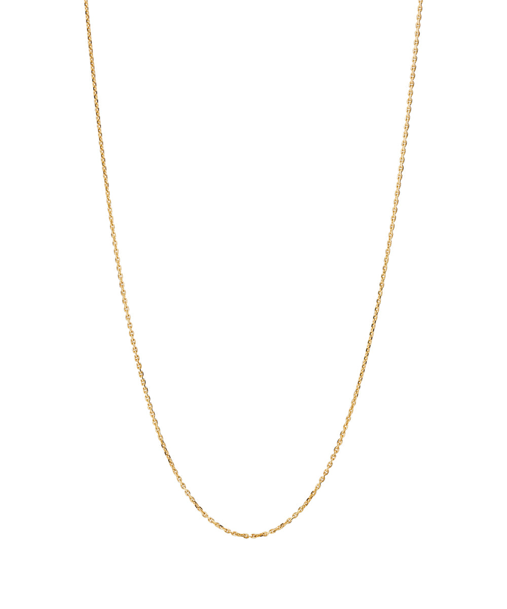 Lund cph, 8 kt. gold chain Facet anchor 0.35mm (333)