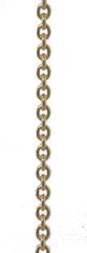 Round anchor chain 18 kt. gold 0.3/1.2 mm (750)