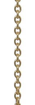 Round anchor bracelet chain 8 kt. gold 0.4/1.5 mm (333)