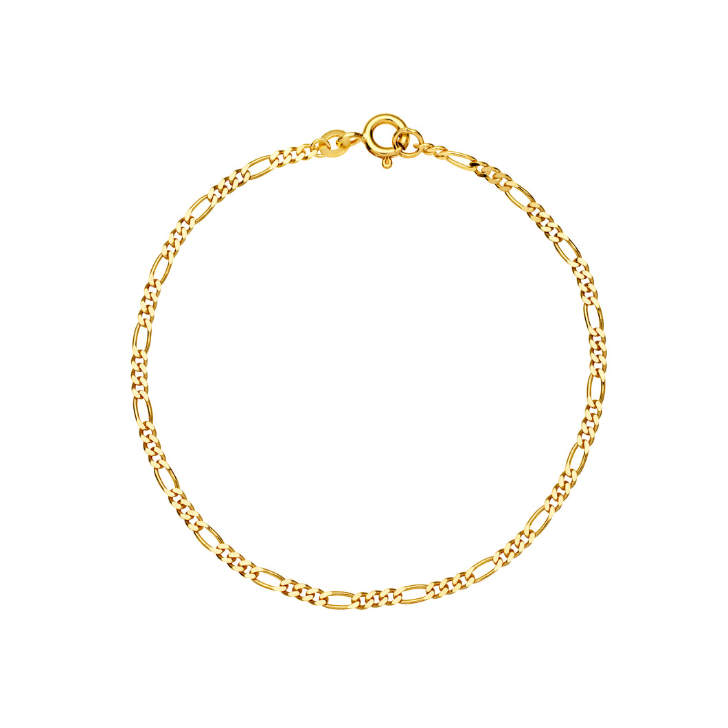 Lund Cph, Figaro bracelet 9 kt. gold (375)