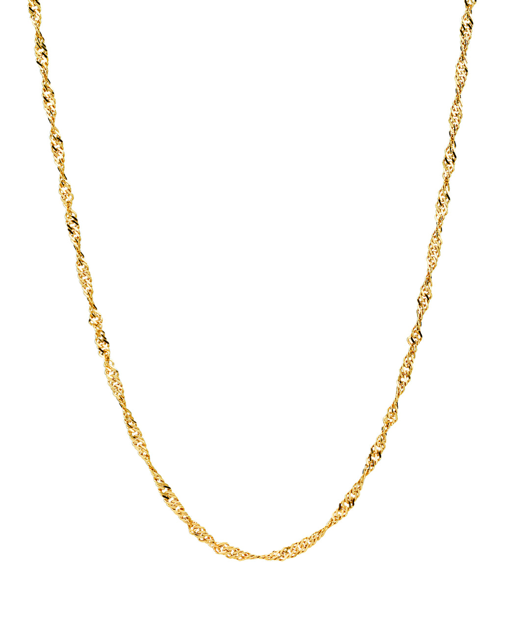 Necklace Singapore 2.2mm 8 kt. gold (333)