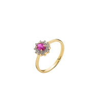 Load image into Gallery viewer, Lund Cph, ring in 14 kt. gold with Ruby and diamonds (585)
