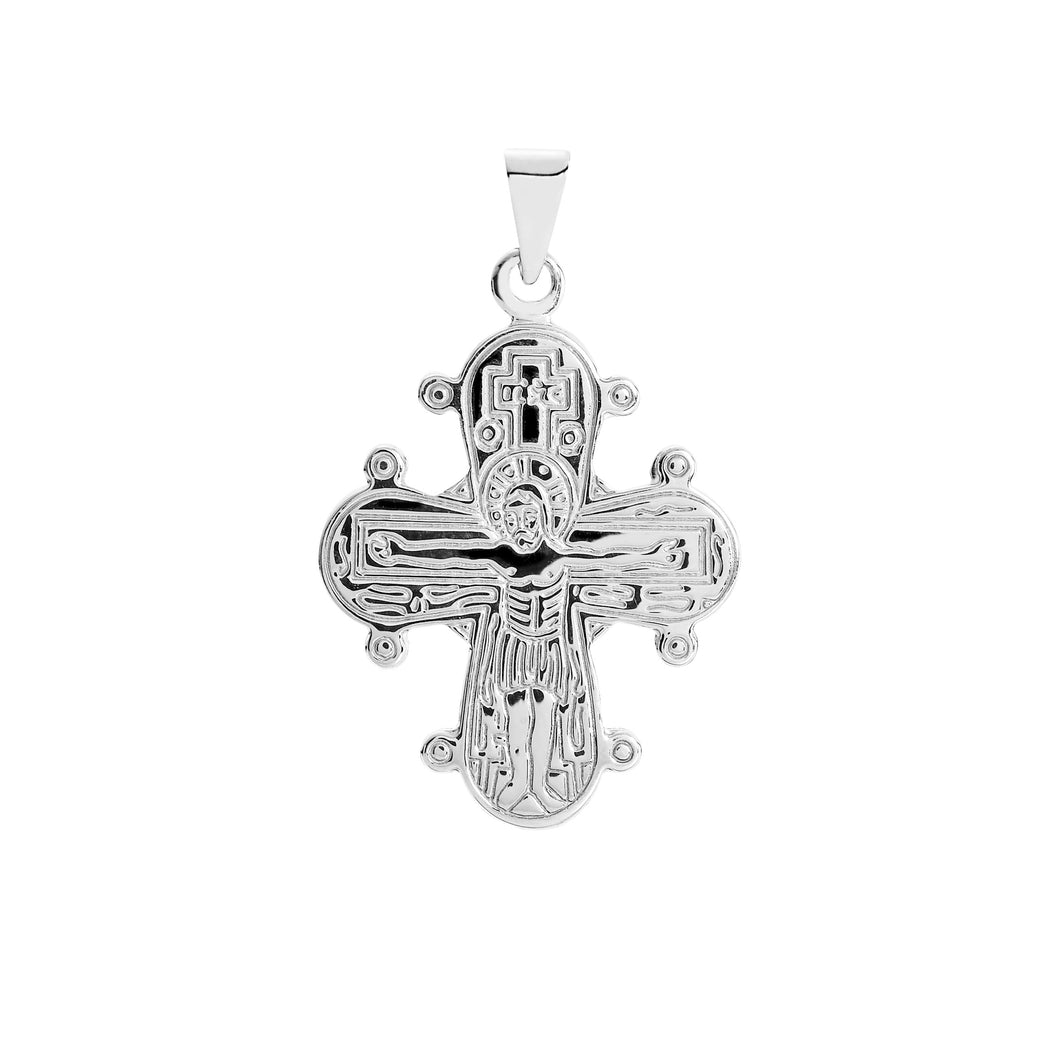 Lund Cph, Dagmarkor's 20x17 mm pendant in 14 kt. white gold (585)