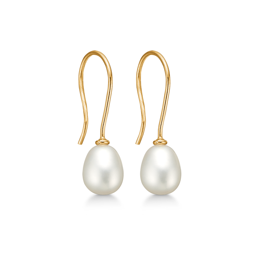 8 kt. gold earring and freshwater pearl (333)