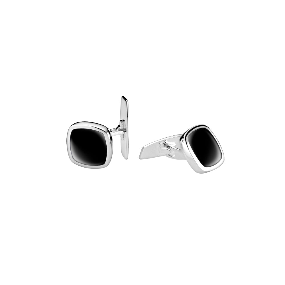 Lund Cph, Cufflink with black onyx (925)