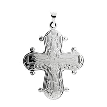 Load image into Gallery viewer, Day of the Dead Cross 29x25 mm pendant in sterling silver (925)
