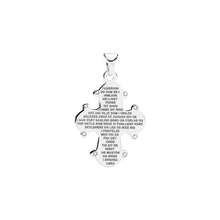 Load image into Gallery viewer, Lund Cph, Daymark Cross with Lord&#39;s Prayer 20x17 mm pendant in Sterling silver (925)
