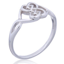 Load image into Gallery viewer, Ring Celtic heart in sterling silver (925)
