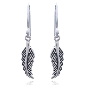 Earrings with feathers (925)