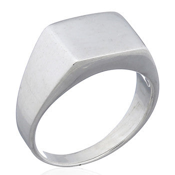 Ring signet glat (925)