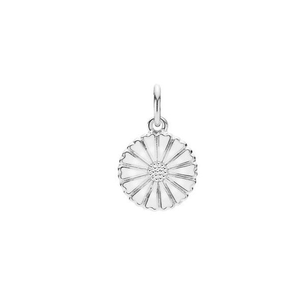 Marguerite by 11mm silver white Enamel (925)