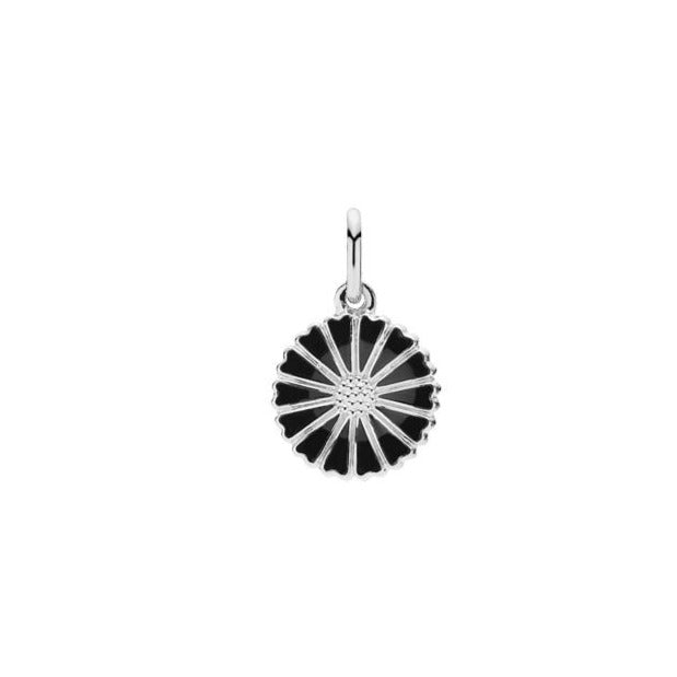 Marguerite by 11mm silver black enamel (925)