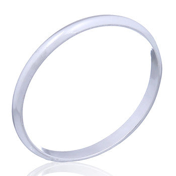 Ring 2 mm in plain sterling silver (925)