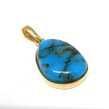 Load image into Gallery viewer, ByKila, 14 kt. gold pendant with Moranci turquoise (585)
