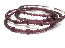 Load image into Gallery viewer, Necklace ByKila with garnet and sterling silver clasp (925)
