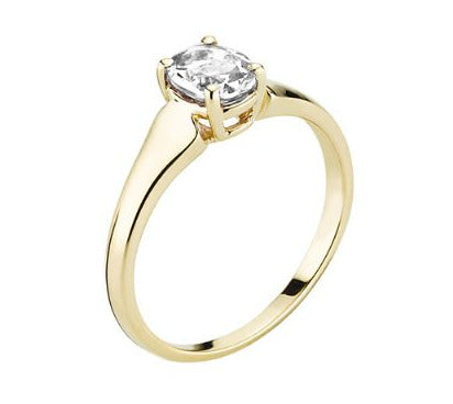 Lund Cph, Ring in 8 kt. gold with Zirconia (333)