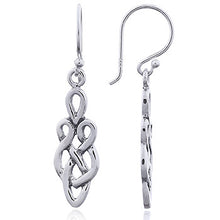 Load image into Gallery viewer, Celtic knot earrings sterling silver (925)
