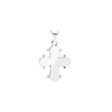 Load image into Gallery viewer, Day of the Dead cross with smooth back 16x13 mm pendant in sterling silver (925)
