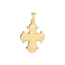 Load image into Gallery viewer, Lund Cph, Dagmarkors with smooth back 18x16 mm pendant in 8 kt. gold (333)
