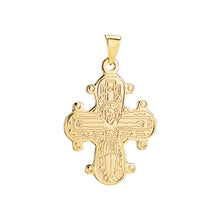 Load image into Gallery viewer, Lund Cph, Daymark cross with smooth back 20x17 mm pendant in 8 kt. gold (333)
