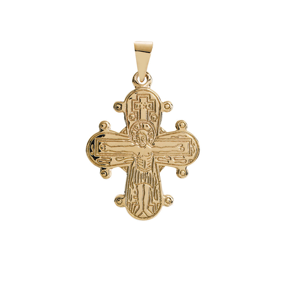 Lund Cph, Dagmarkor's 18x16 mm pendant in 14 kt. gold (585)