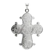 Load image into Gallery viewer, Day of the Dead Cross 29x25 mm pendant in sterling silver (925)
