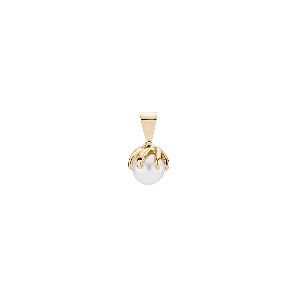 Lund Cph, Pendant with pearl in 14 kt. gold (585)