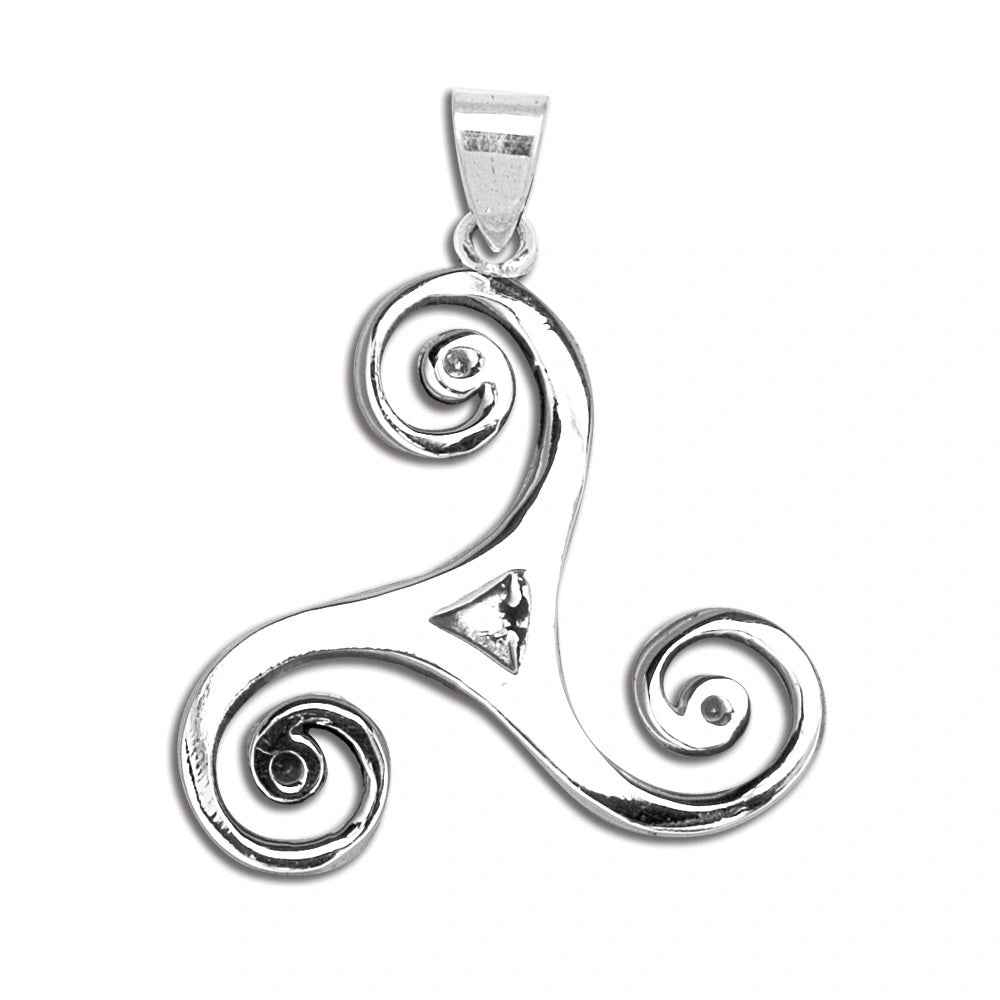 Celtic Triskele 33x40 mm pendant (925)