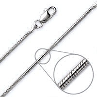 Indlæs billede til gallerivisning Slange kæde 3,2 mm sterlingsølv (925)
